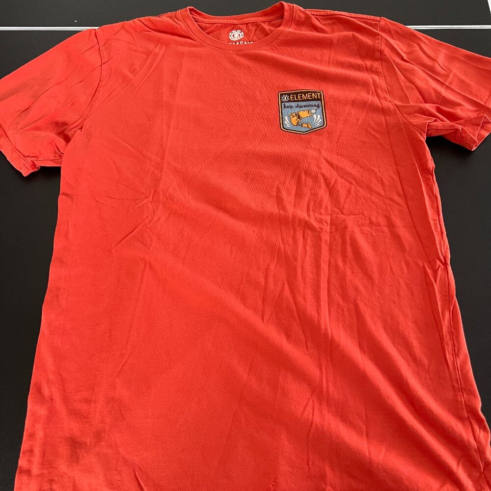 Element T-Shirt, Fishing, orange, SIze XL